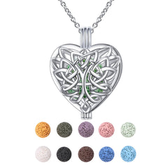 DAOCHONG love heart diffuser necklace with closed locket for personal aromatherapy