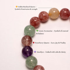 Dare to Mystic amethyst bracelet beads promote focus