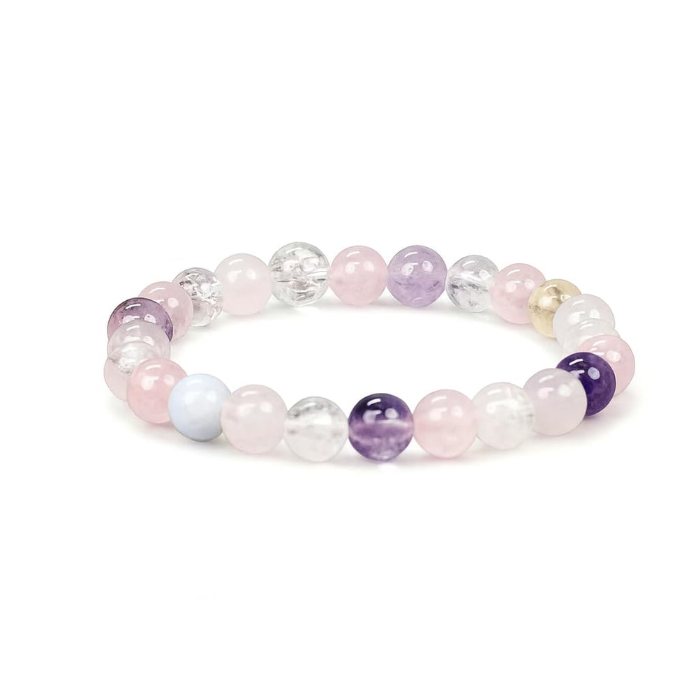 Dare to MysticFive Elements Bracelet with amethyst beads for calm and focus.