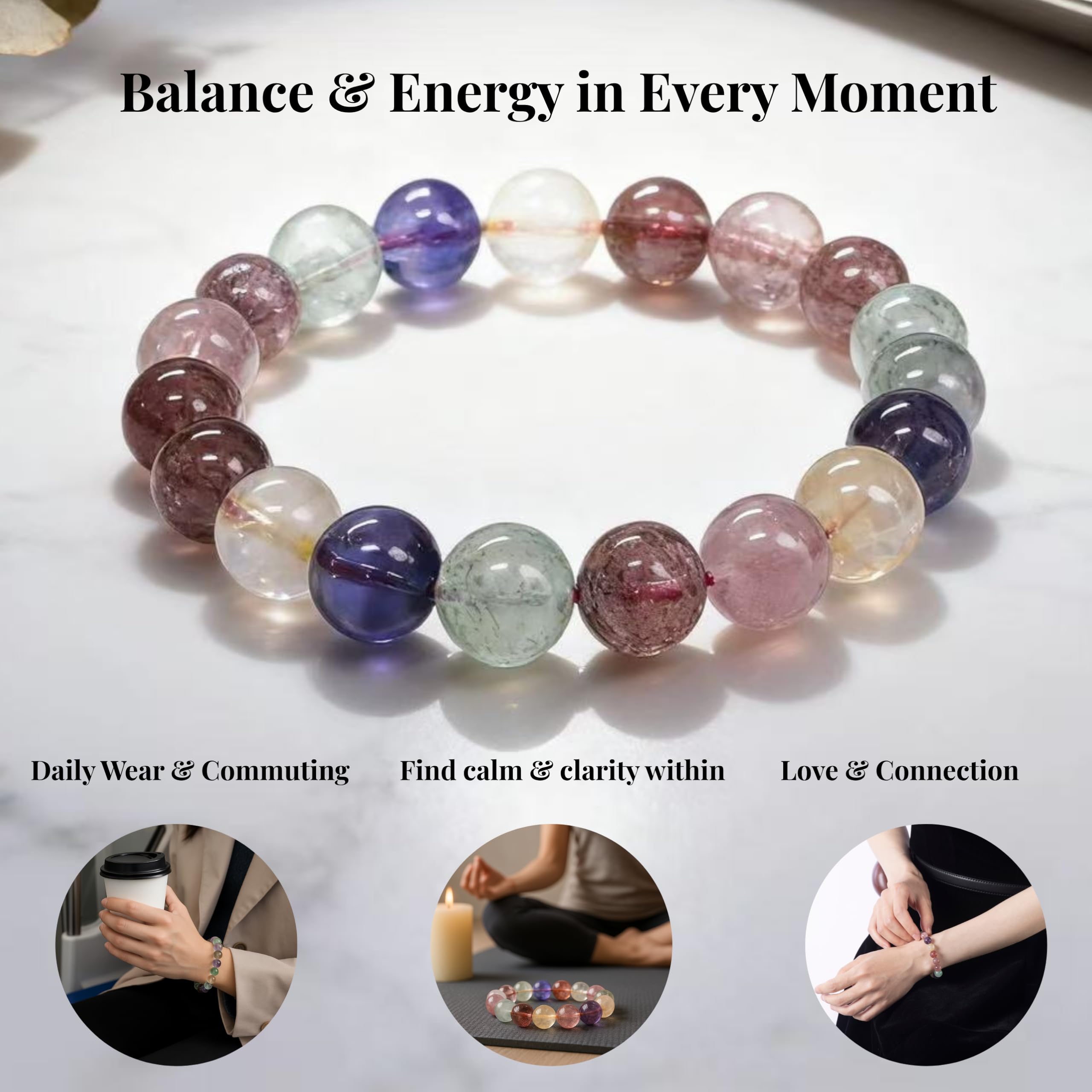 Dare to Mystic green aventurine bracelet beads suggest calm daily luck