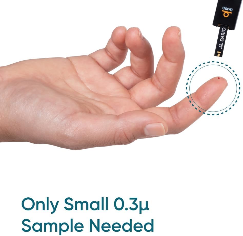 Dario blood glucose meter compatibility ensures seamless readings.