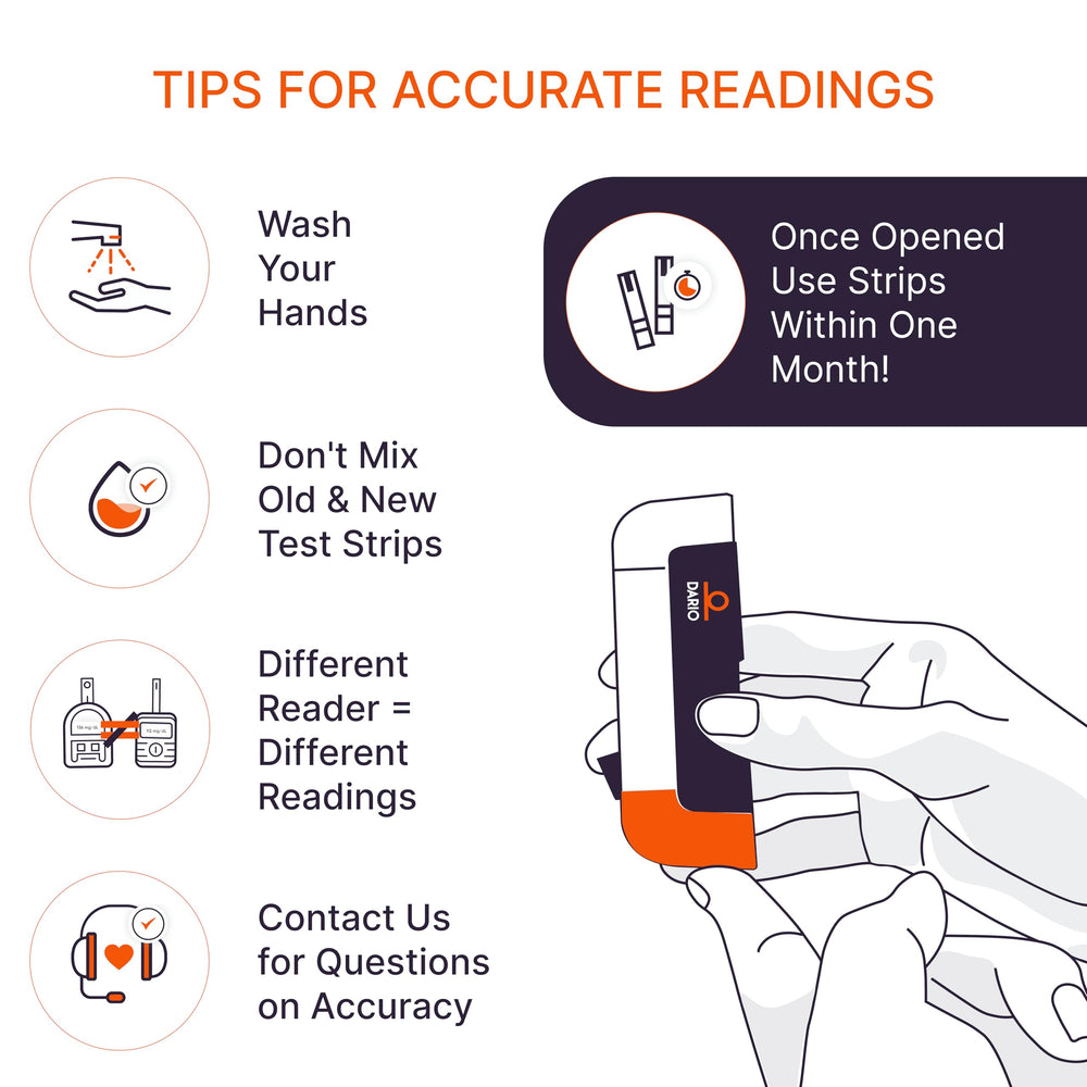 DARIO Health app syncs readings for convenient tracking and history