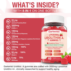 Darkenlst CoQ10 and L-Carnitine formula supports steady energy throughout the day.