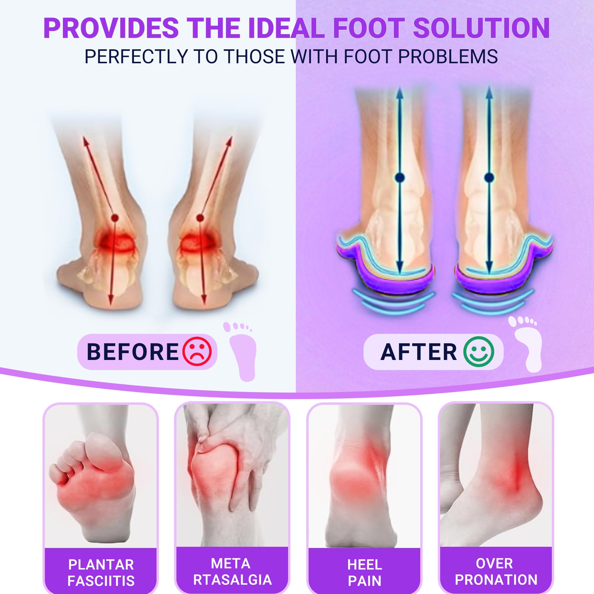 DARLIS deep heel cup adds stability and motion control
