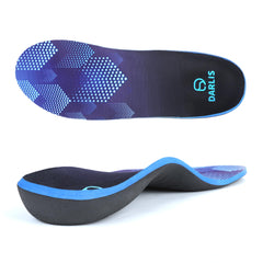 DARLIS heavy-duty insole front view in blue for all-day comfort