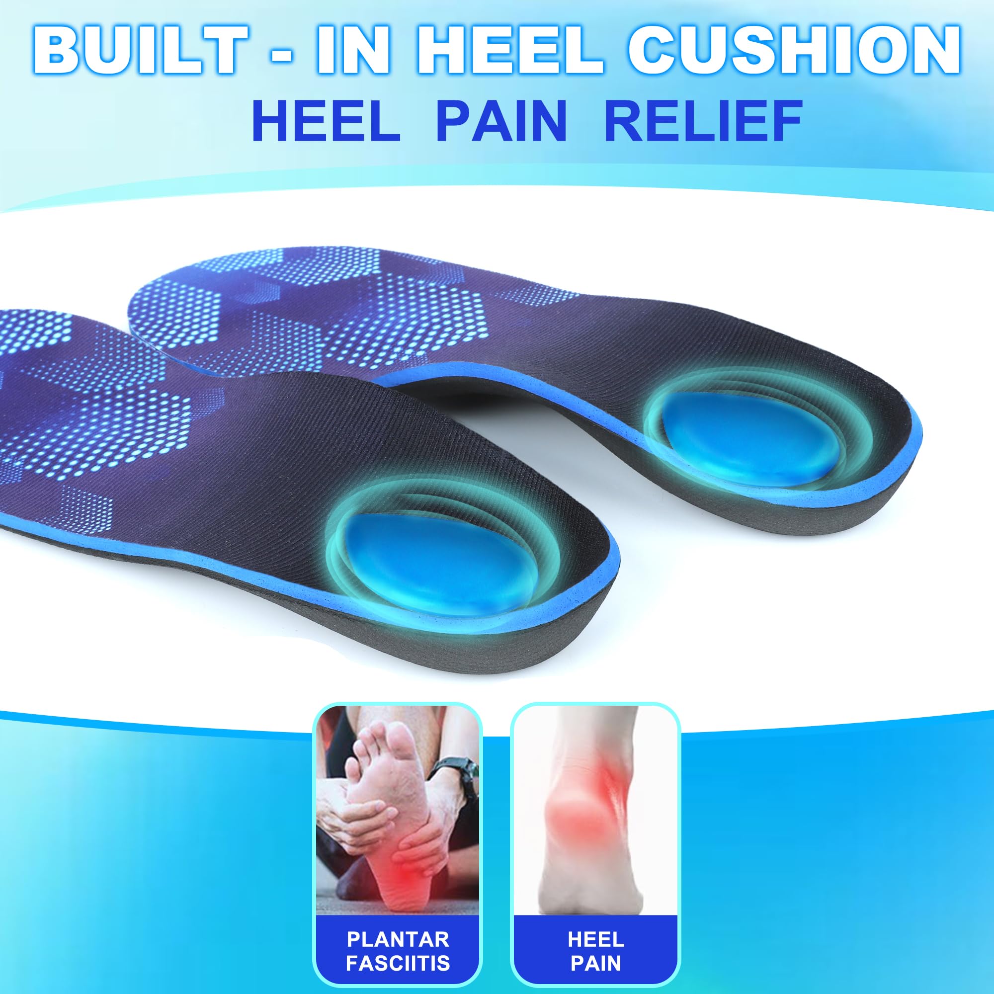 DARLIS dual-layer cushioning close-up showing heel pad comfort