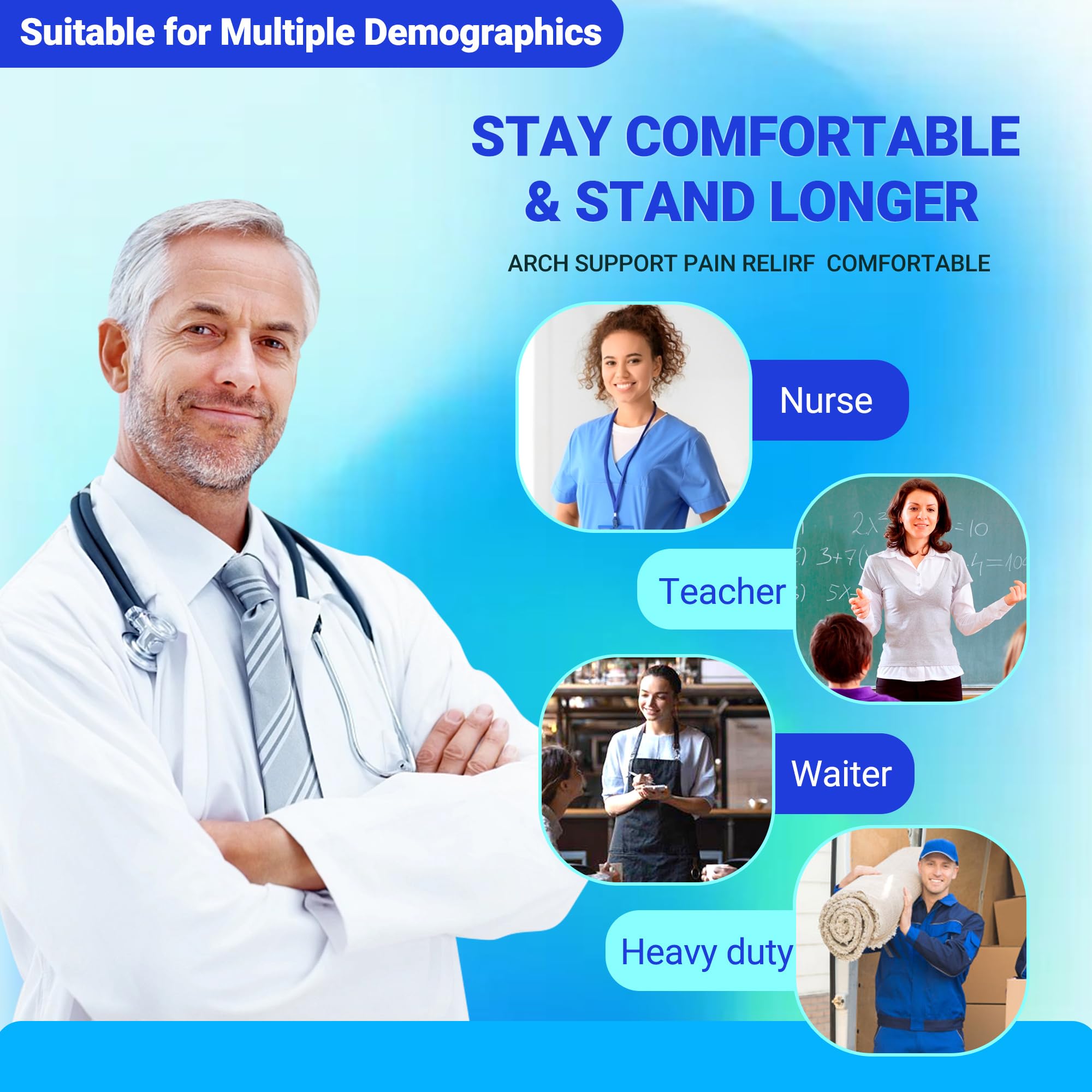 DARLIS heavy-duty insole unisex design suitable for men and women