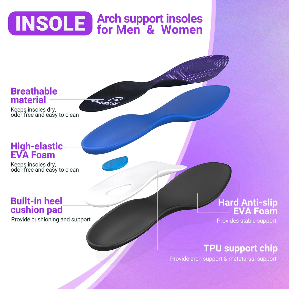 DARLIS purple packaging indicates 220+ lbs support design.