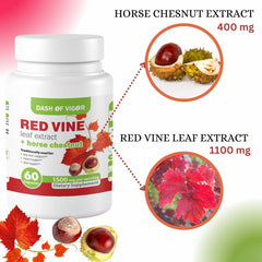Dash of Vigor vegan capsules image emphasizing plant-based ingredients.