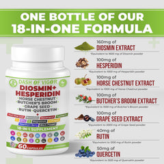 DASH OF VIGOR DOFV vegan plant-based ingredients array