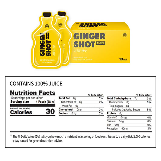 DASHIN MARUEM turmeric-black-pepper blend enhances spice balance in the shot.