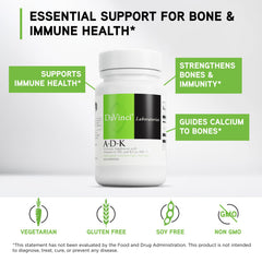 DaVinci ADK capsules close-up highlighting vegetarian formula