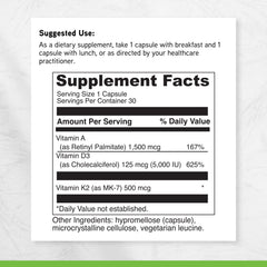 DaVinci ADK packaging information including 60 vegetarian capsules