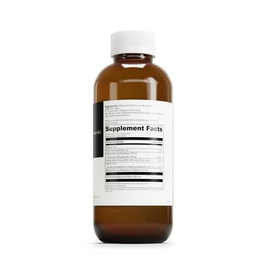 DAVINCI Behavior Balance DMG Liquid pour showing easy dosing during busy mornings for convenience.