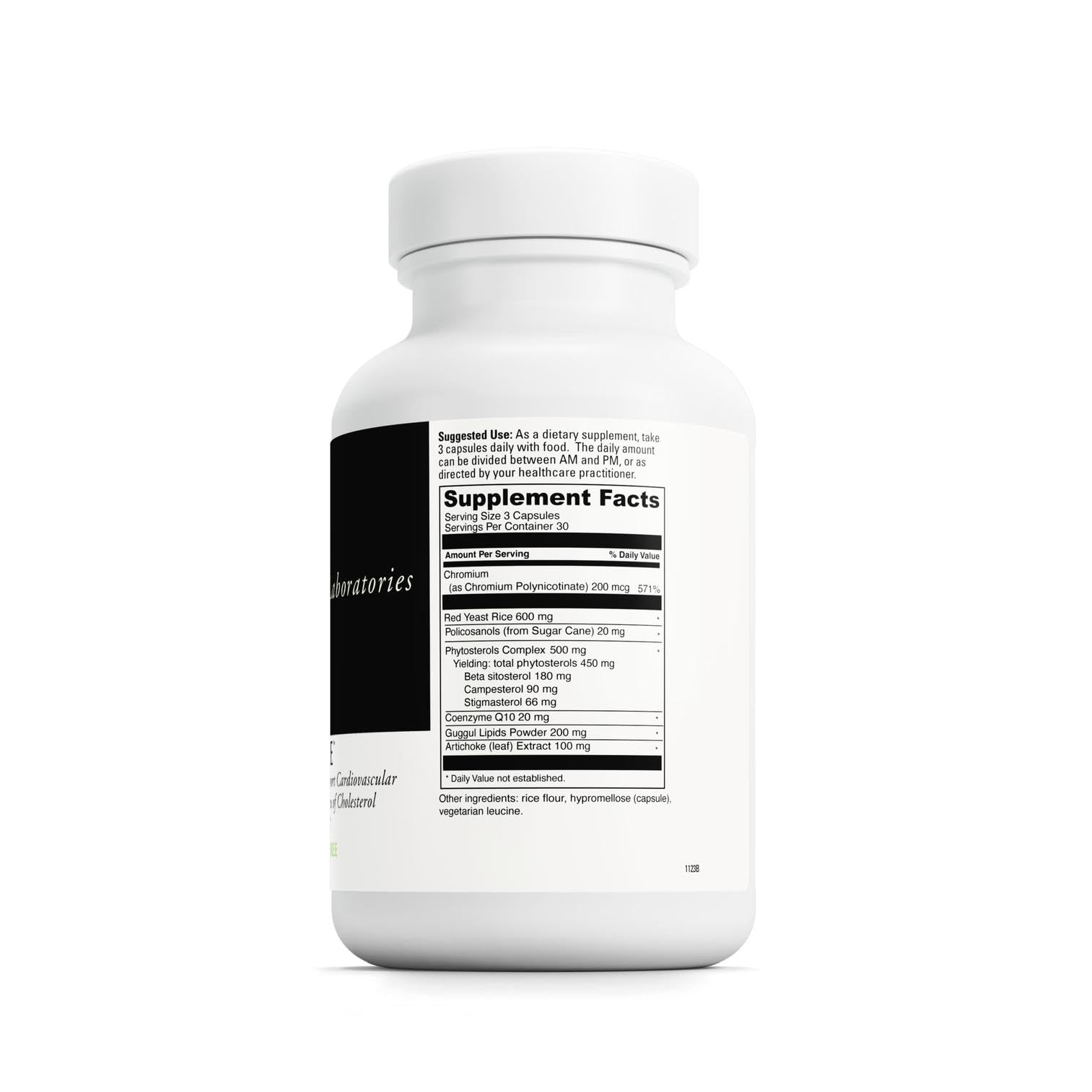 Cholestsure capsules closeup illustrating a 3-capsule daily serving.