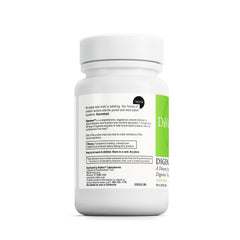 Close-up of Digenzyme tablets highlighting bromelain and papain proteolytic enzymes.