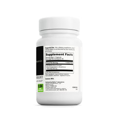 DAVINCI Glutathione Bright bottle back shows formula features aiding absorption