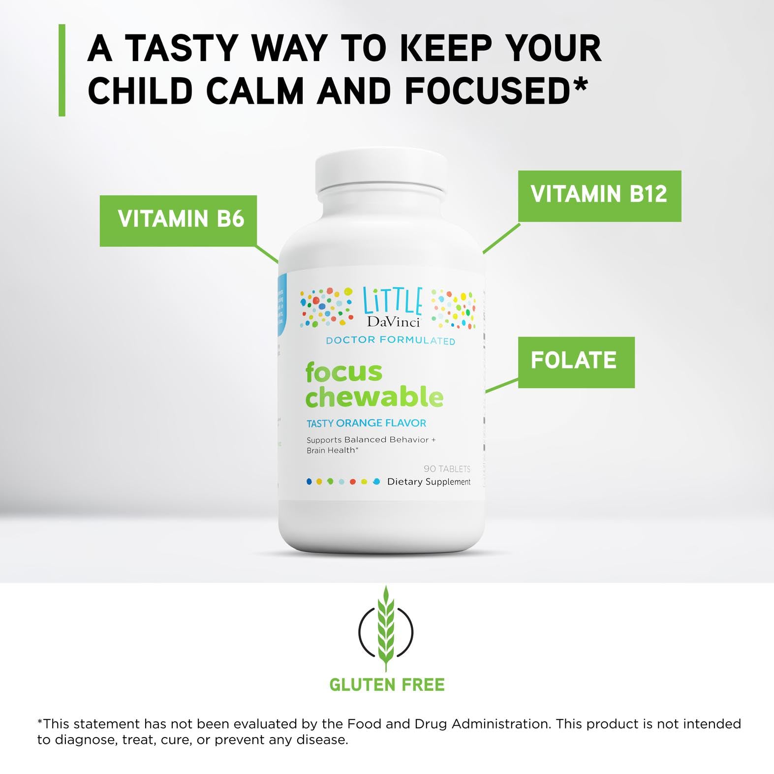 DAVINCI immune support tablets close-up, nutrients for immune health.