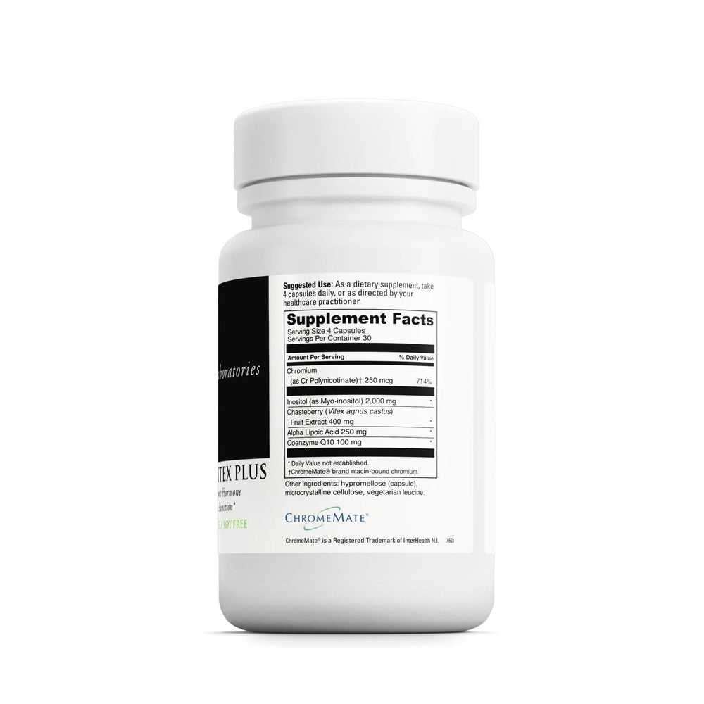 Close-up of the DAVINCI label highlighting key ingredients for balanced wellness.