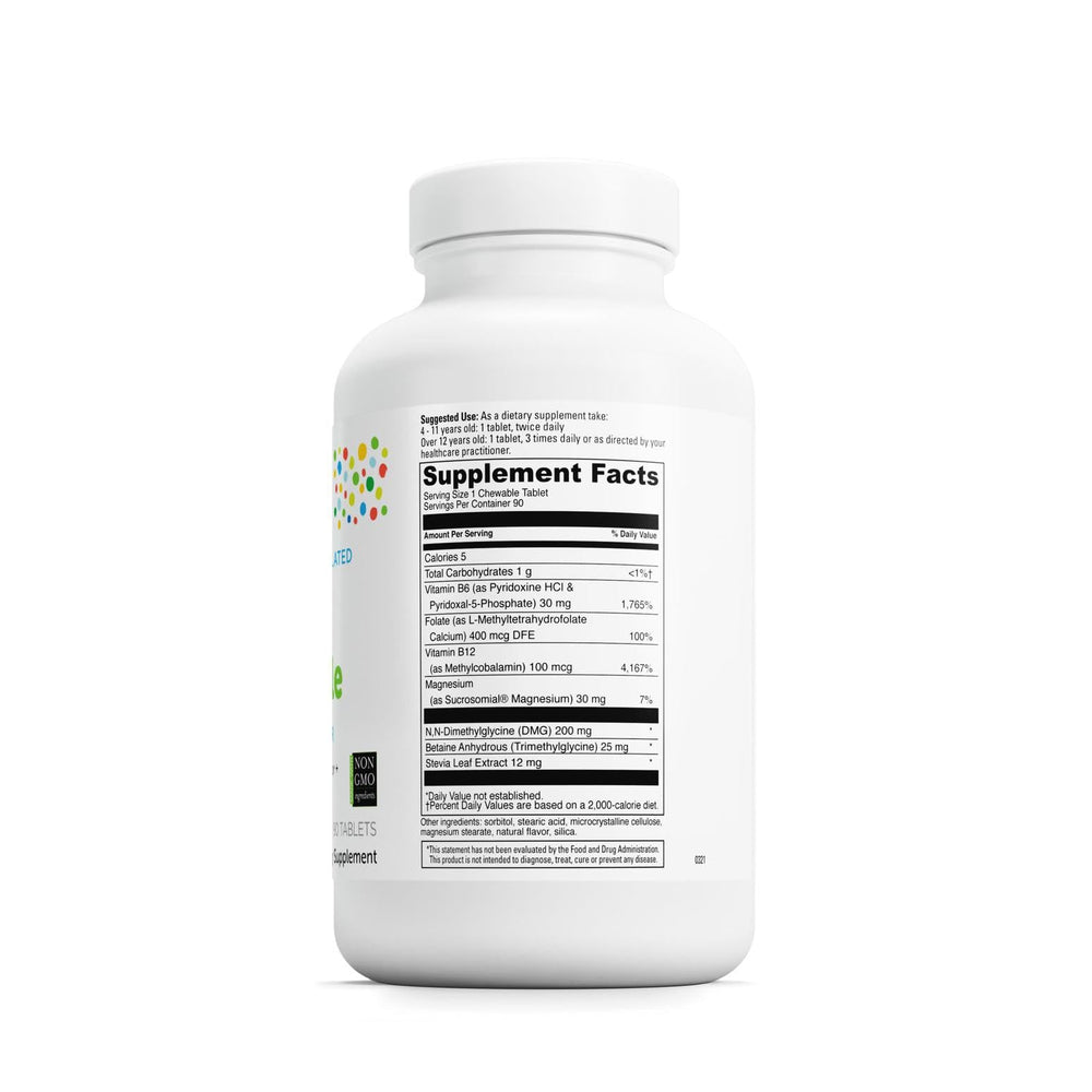 DAVINCI orange-flavored chewable tablet for kids, easy daily use.