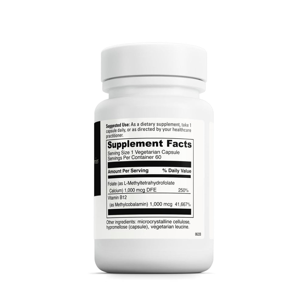 Close-up of DaVinci Labs 5-MTHF/B12 MC 2000 capsules