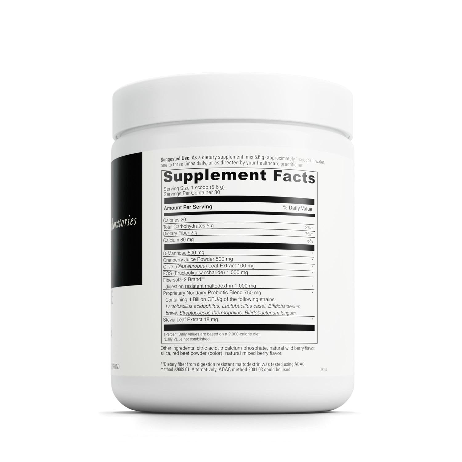 D-Mannose Complex powder with scoop dissolves easily for daily drink