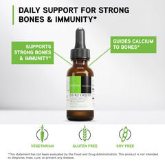 DaVinci Labs D3/K2 liquid label highlights ingredients and 30 servings.