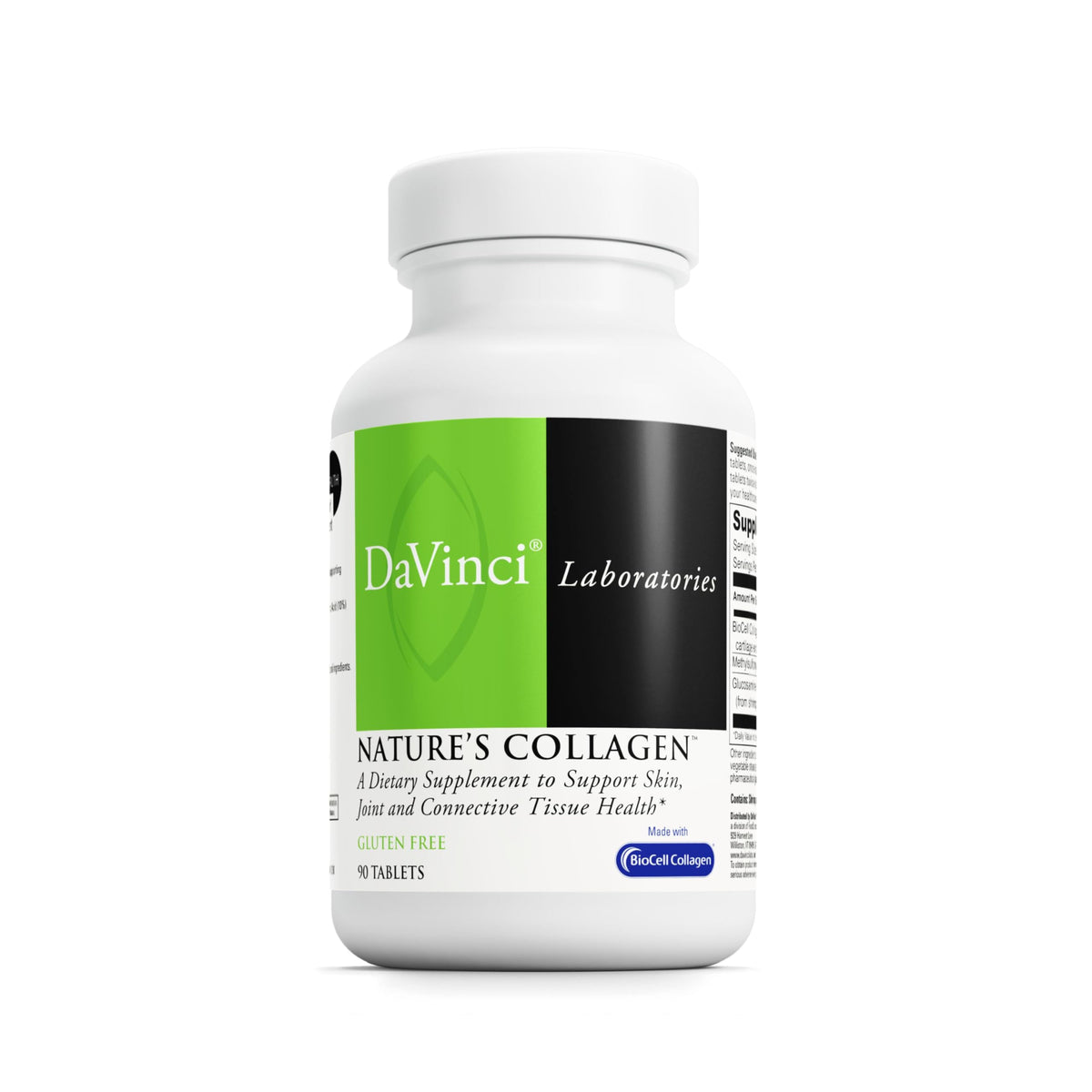 DaVinci Natures Collagen bottle front showing joint health support.