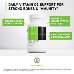 DAVINCI Labs Vitamin D3 5000 IU capsules designed for easy daily intake