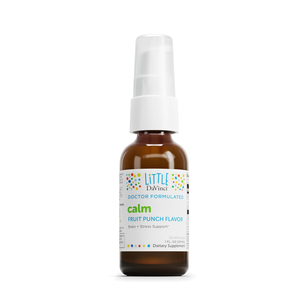 DAVINCI Little Calm fruit punch bottle promotes calm focus before homework