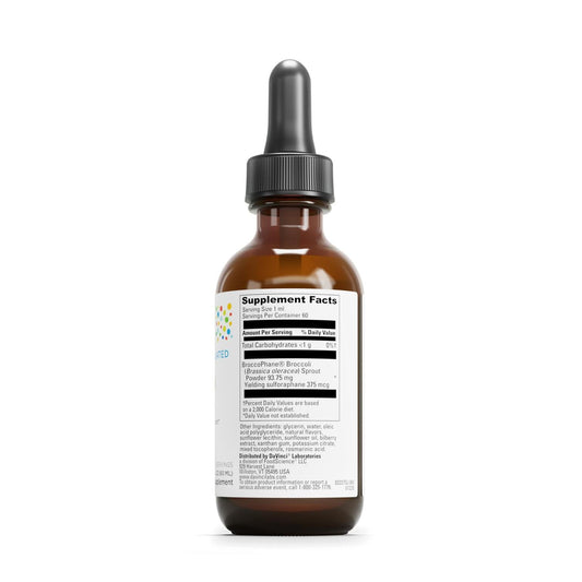 Close-up of the label on DAVINCI Little Sync Up bottle