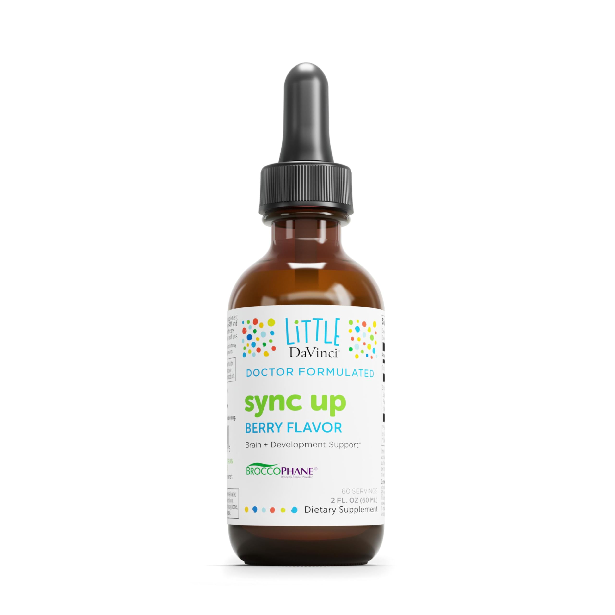 DAVINCI Little Sync Up bottle pour showing berry flavor for kids' daily dose