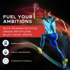 Da Vinci Medical Methylene Blue Drops label highlights quality and flavor notes.
