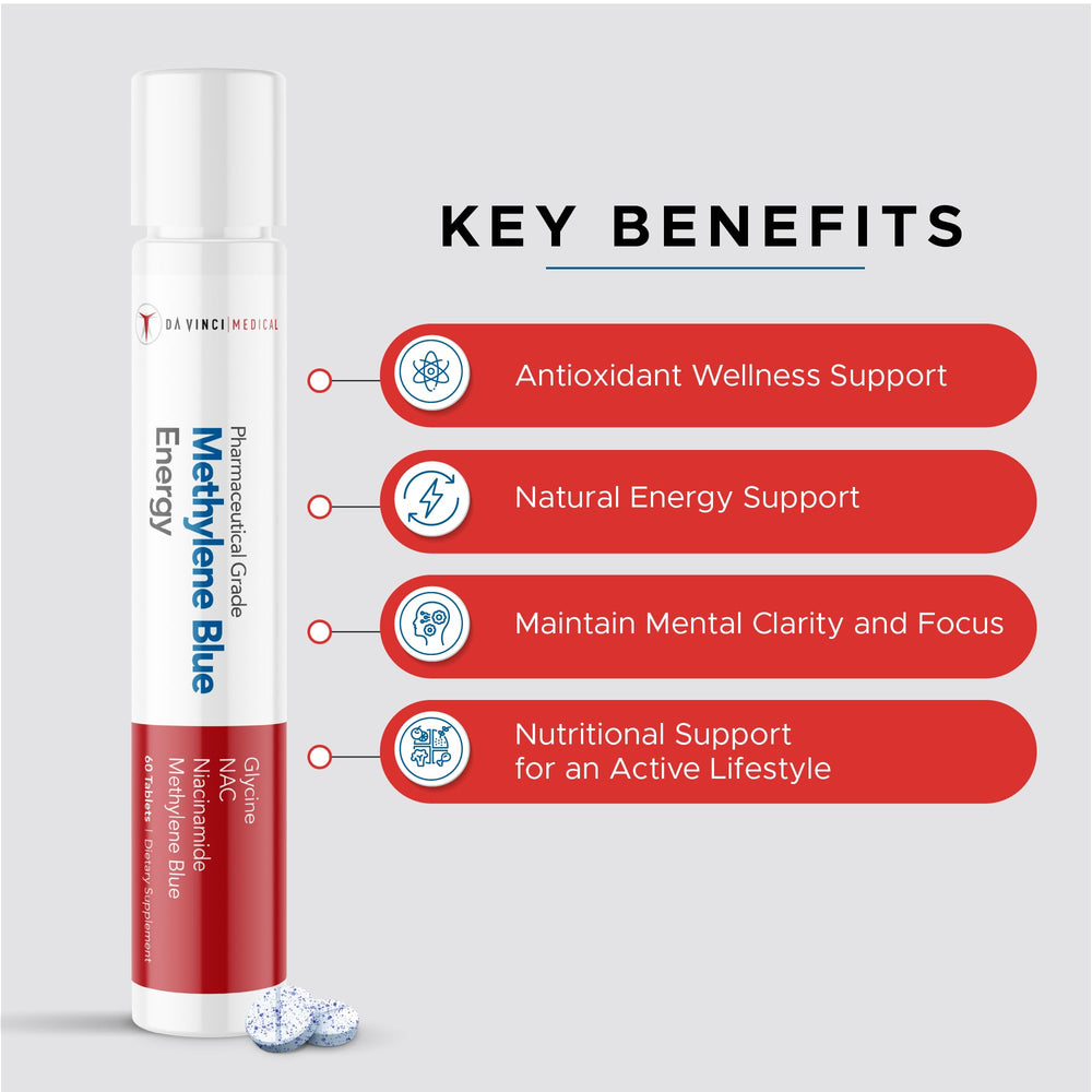 Da Vinci Medical Methylene Blue third-party testing packaging emphasizes safety and transparency.