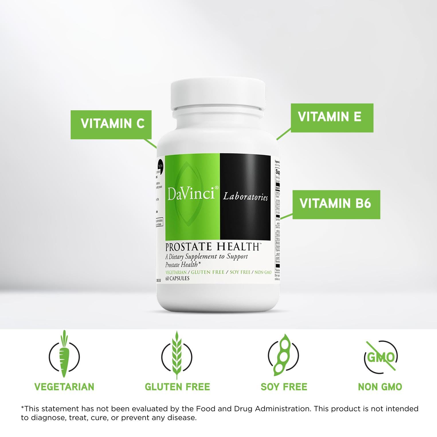 DAVINCI Saw Palmetto ingredients highlight prostate-support compounds.