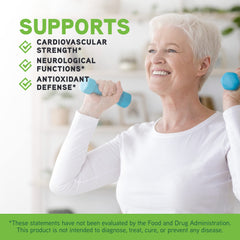 DAVINCI Spectra Senior CoQ10 details highlight metabolic support.