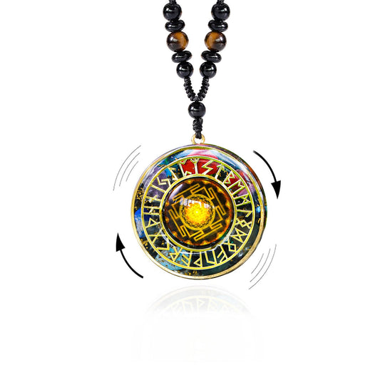 Day Day Up Chakra Orgone Pendant constellation 1 enhances balance during meditation.