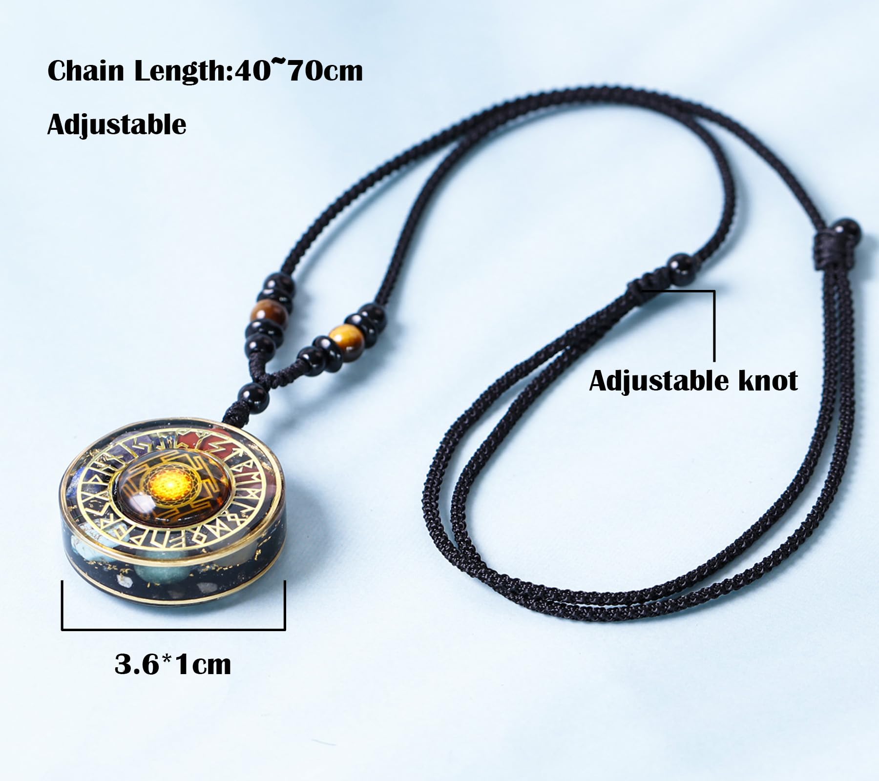 Day Day Up Chakra Orgone Pendant constellation 4 suits mindful yoga and relaxation.
