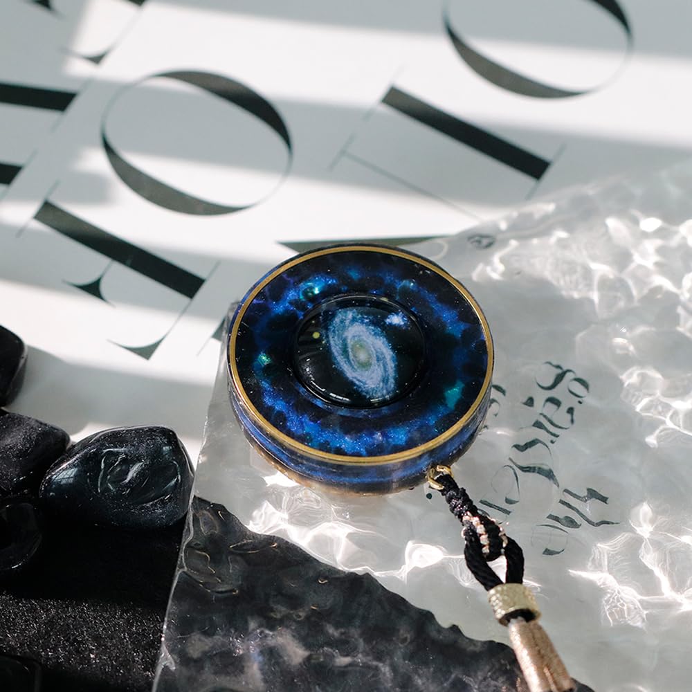 Day Day Up Nebula Necklace blends obsidian grounding with lapis lazuli intuition