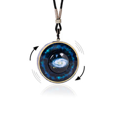 Day Day Up Nebula Pendant with resin planet design enhances daily style and calm energy