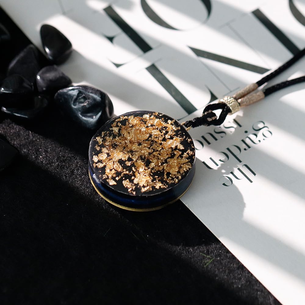 Day Day Up Nebula Pendant features Sri Yantra symbol for a universe inspired focal point