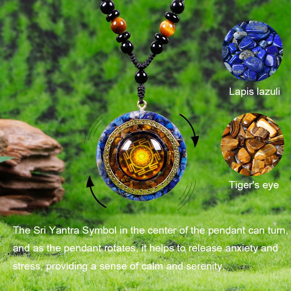 Day Day Up Sri Yantra pendant center highlighting spiritual focus