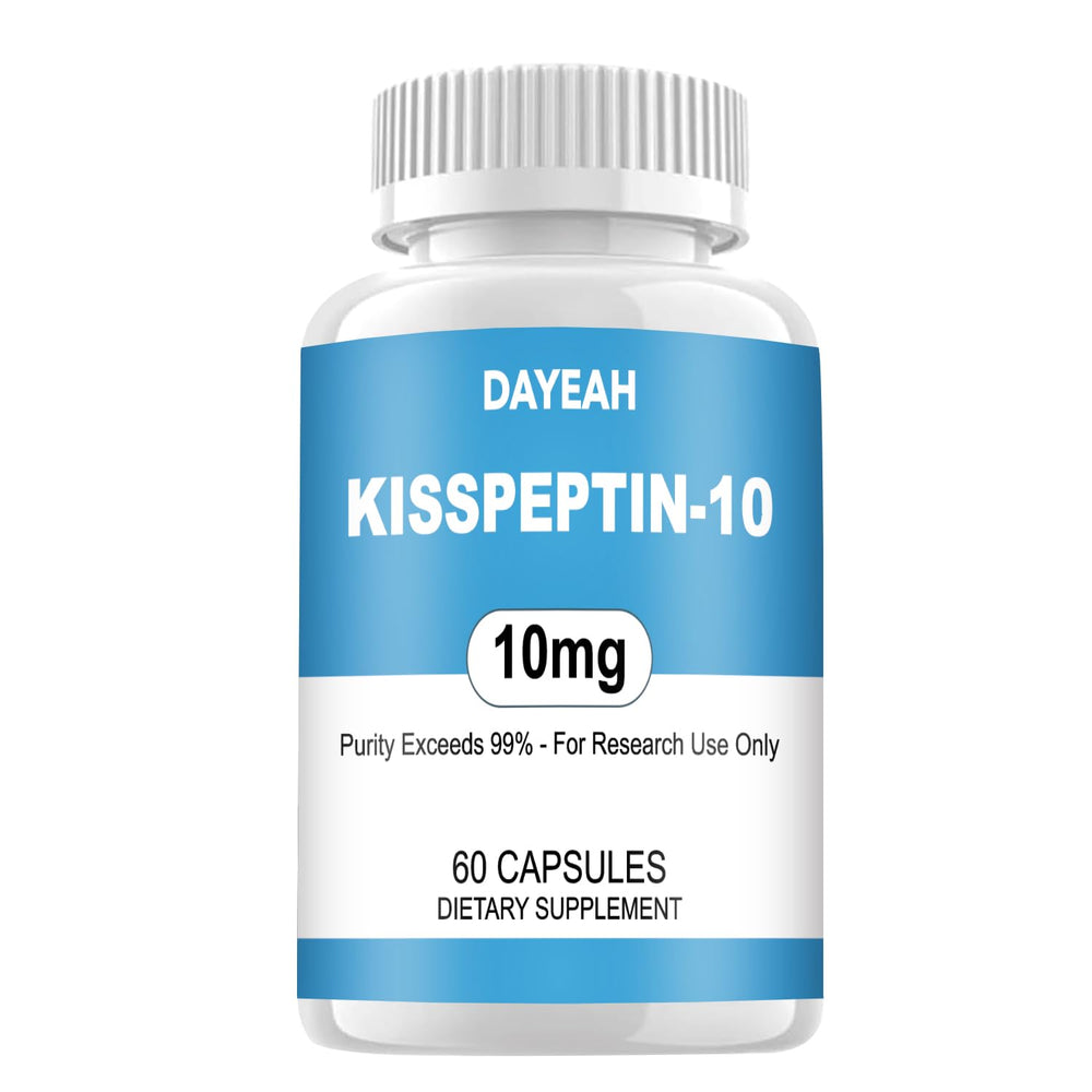 DAYEAH Kisspeptin-10 bottle on white background for reliable research use.