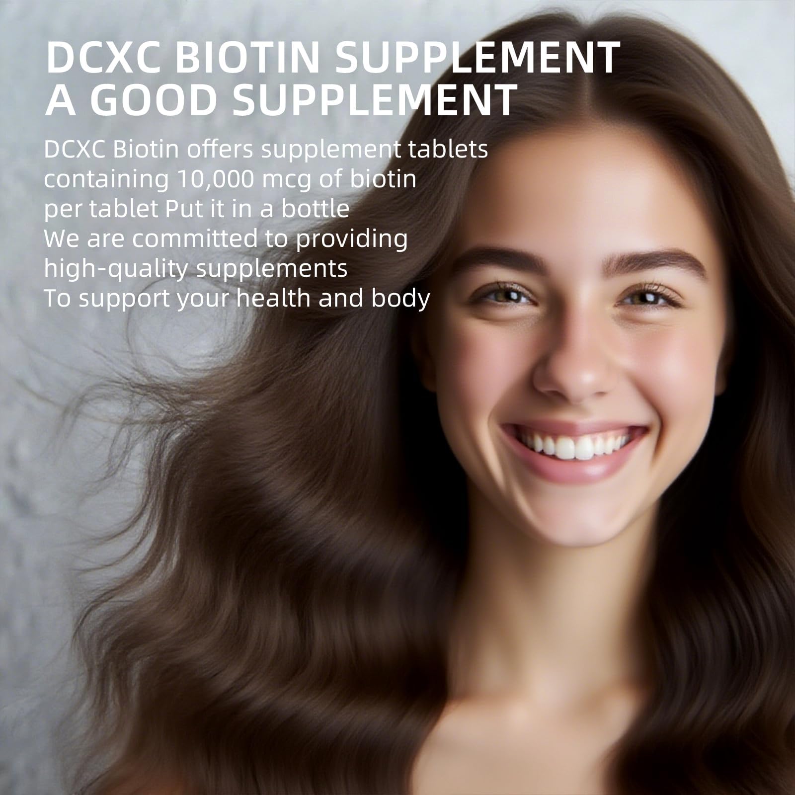 DCXC Biotin Collagen Tablets on a morning routine scene for healthy vitality