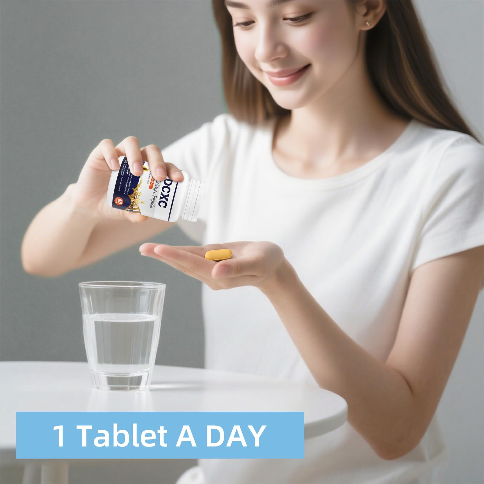 DCXC Biotin Collagen Tablets highlighting energy metabolism support