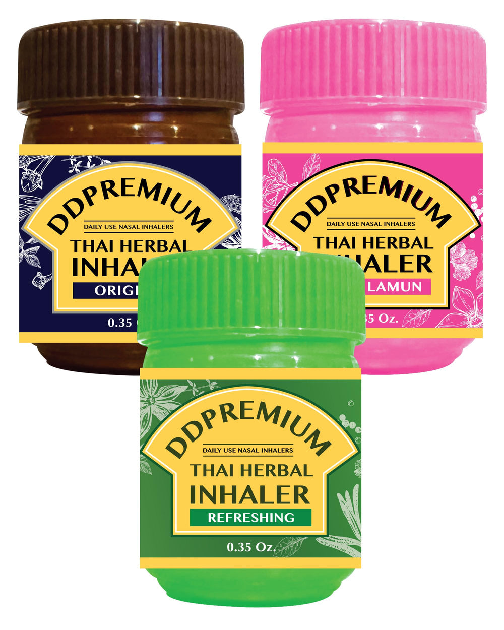 DDPremium aroma-on-the-go inhaler creates serenity moments anywhere.
