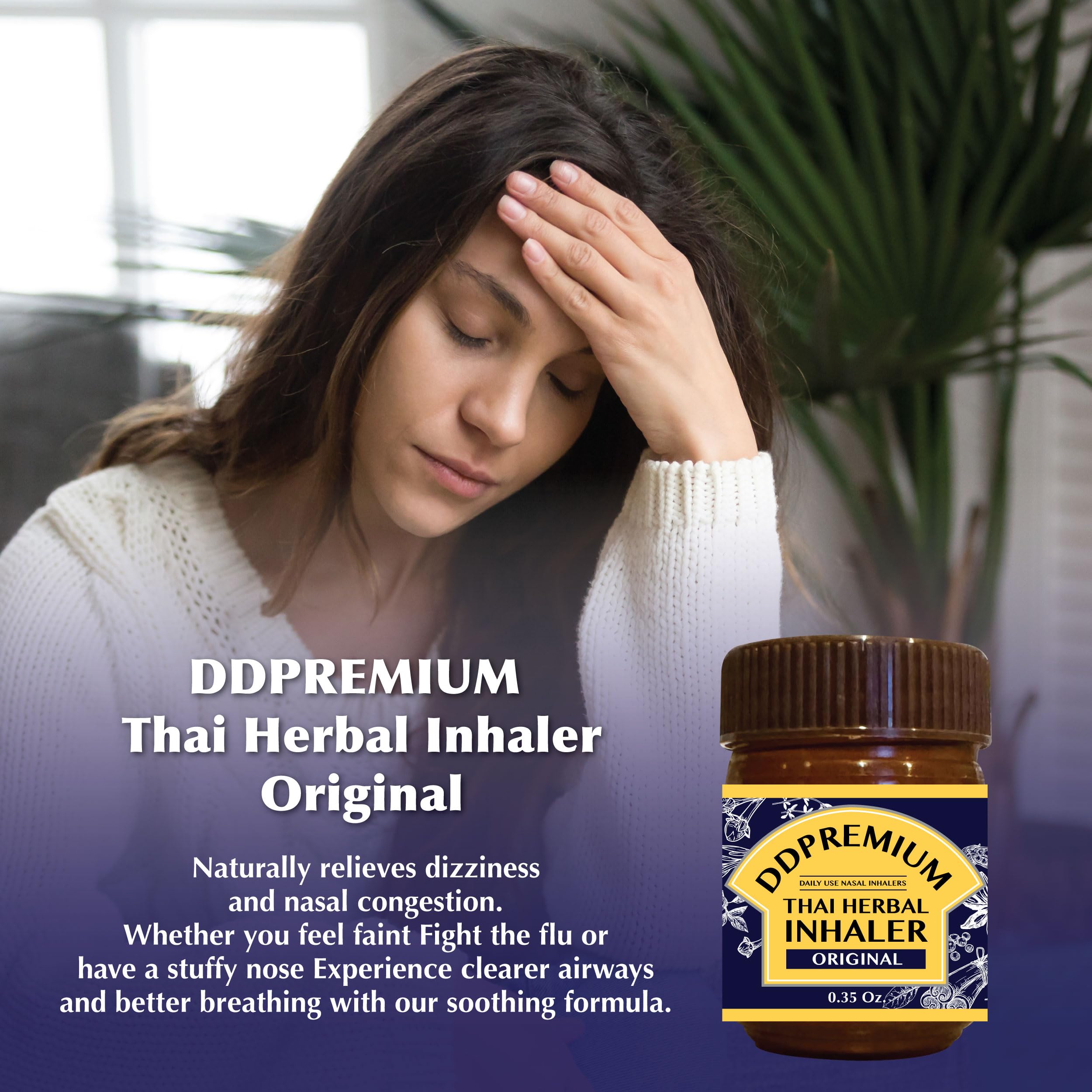 DDPremium inhaler eucalyptus oil focus for refreshing scent and breathing support