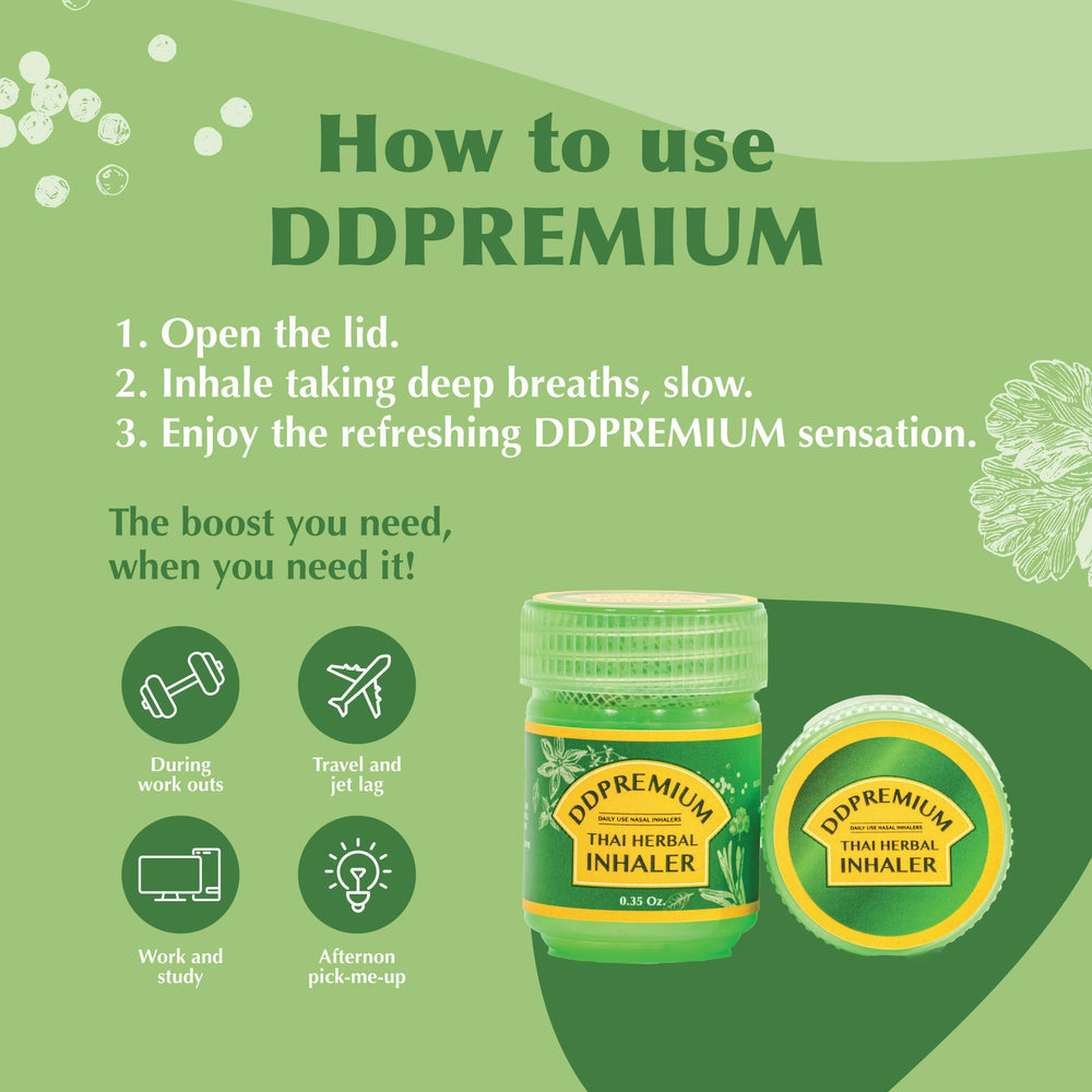 DDPremium morning-refresh inhaler offers a cool lift to start your day