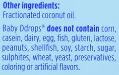Ddrops Baby 400 IU four-pack packaging for long-term supply of vitamin D3.
