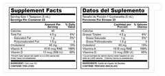 De La Cruz Cod Liver Oil Liquid label highlights vitamins A and D